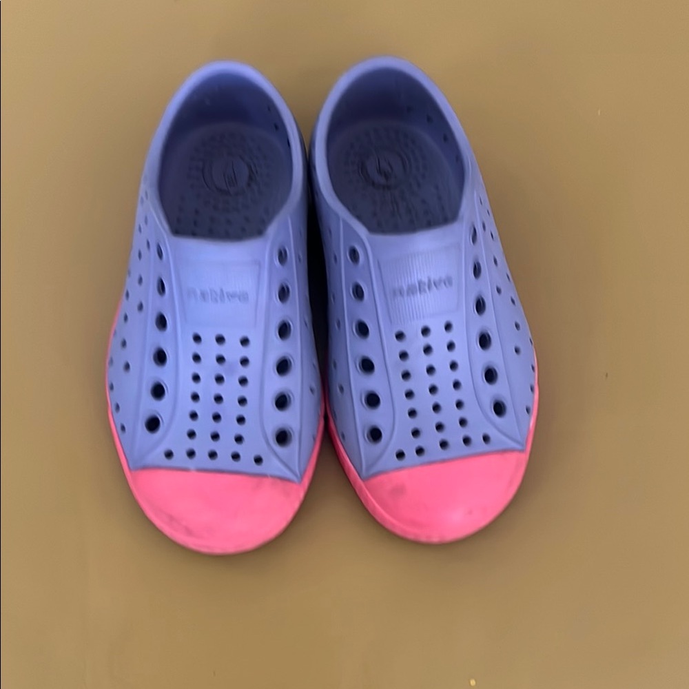 Kids Blue and Pink Shoes